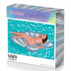Bestway Nafukovací lehátko 43414 IRIDESCENT SHELL 185 x 114 cm perleťová