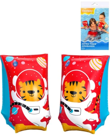Bestway Rukávky nafukovací Tygřík kosmonaut 15x30cm plavací křidélka do vody Bestway Rukávky nafukovací Tygřík kosmonaut 15x30cm plavací křidélka do vody