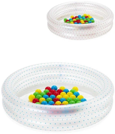 Bestway Set baby bazén kruhový nafukovací 91cm se soft míčky 50ks 2 barvy 51141 Bestway Set baby bazén kruhový nafukovací 91cm se soft míčky 50ks 2 barvy 51141