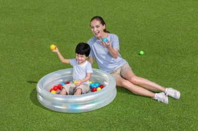Bestway Set baby bazén kruhový nafukovací 91cm se soft míčky 50ks 2 barvy 51141