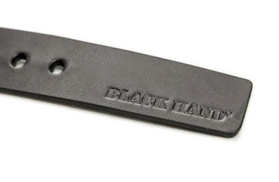Black Hand 120-98 pánský černý kožený opasek šíře 38 mm