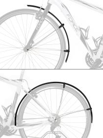 Force Blatníky Force36 Aluflex cestné XL+vzpery, čierne