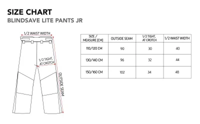 BLINDSAVE LITE Goalie pants JR. Barva: bílá
