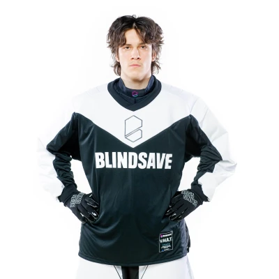 BLINDSAVE VAULT GOALIE JERSEY TOP BLACK WHITE
