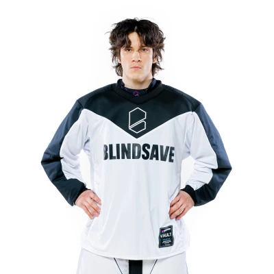 BLINDSAVE VAULT GOALIE JERSEY TOP WHITE BLACK