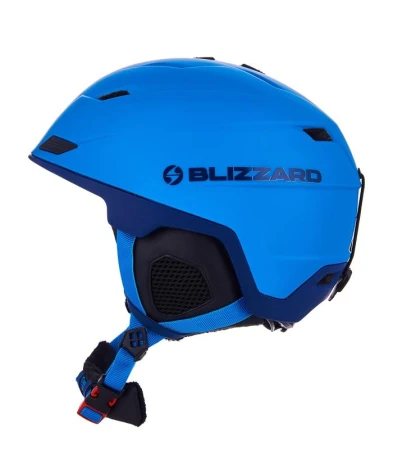 Blizzard Double blue matt/dark blue big logo lyžařská přilba
