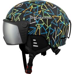 Blizzard Flash Visor junior black/multicolor lyžařská přilba se štítem