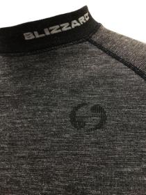 Blizzard Mens long sleeve merino wool anthracite