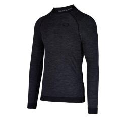 Blizzard Mens long sleeve merino wool anthracite