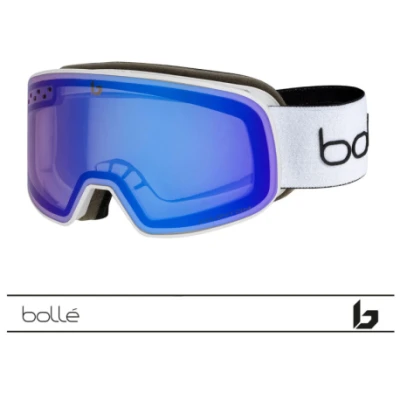 Bolle NEVADA SMALL Offwhite Matte - Phantom Vermillon Blue Photochromic Cat 1 to 3 lyžařské brýle