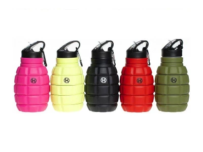 BrainMax Grenade bottle skládací silikonová lahev 580ml BrainMax Grenade bottle skládací silikonová lahev 580ml