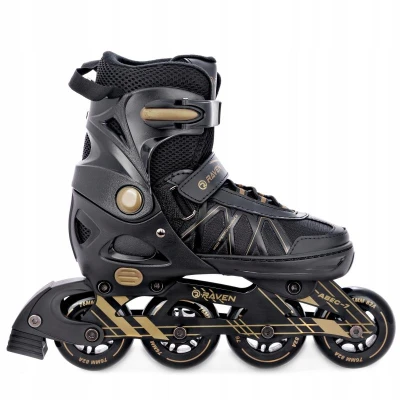 Raven Expert 80mm gold dětské brusle 2v1