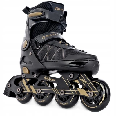 Raven Expert 80mm gold dětské brusle 2v1