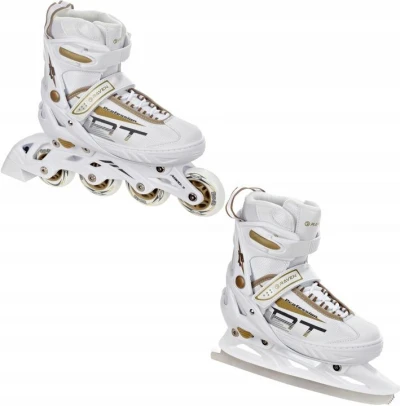 Raven Profession white/gold dětské brusle 2v1 Raven Profession white/gold dětské brusle 2v1