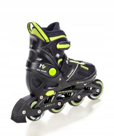 Raven Pulse black/lemon dětské brusle 2v1