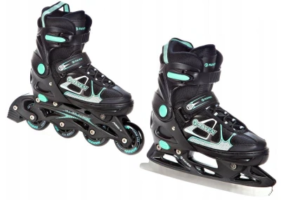 Raven Spirit black/mint dětské brusle 2v1 Raven Spirit black/mint dětské brusle 2v1