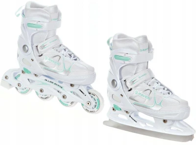 Raven Spirit white/mint dětské brusle 2v1 Raven Spirit white/mint dětské brusle 2v1