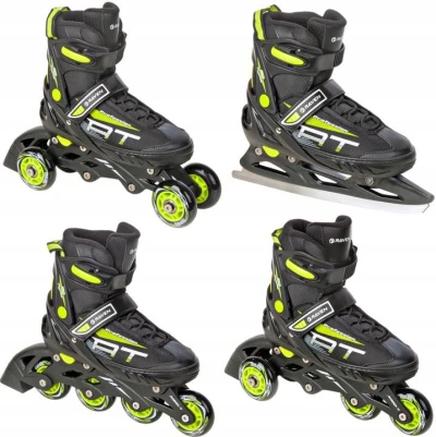 Raven Profession black/green dětské brusle 4v1