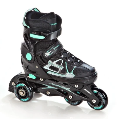 Raven Spirit black/mint dětské brusle 4v1
