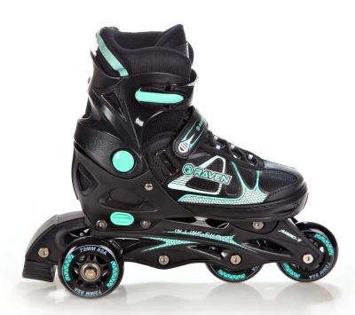 Raven Spirit black/mint dětské brusle 4v1