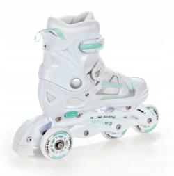 Raven Spirit white/mint dětské brusle 4v1