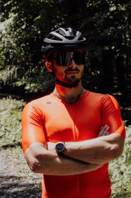 Force EPIC čierne, čierne zrkadlové sklo cyklistické okuliare