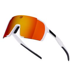 Force GLARE biele, červené zrkadlové sklo cyklistické okuliare Force GLARE biele, červené zrkadlové sklo cyklistické okuliare