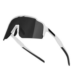 Force STRIVE bílé, černé zrc. sklo - cyklistické brýle