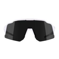 Force STRIVE biele, čierne zrkadlové sklo - cyklistické okuliare