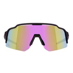 Force STRIVE černé, fialovo-žluté zrc. sklo - cyklistické brýle