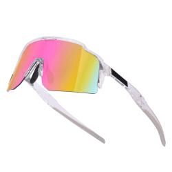 Force STRIVE transparentní, růžové zrc. sklo - cyklistické brýle