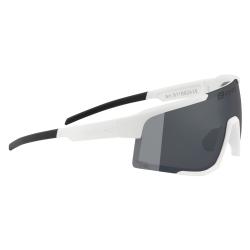 Force ZENITH bílé cyklistické brýle, černé zrc. sklo