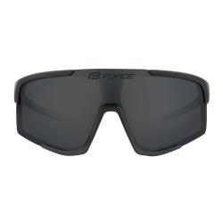 Force ZENITH černé cyklistické brýle, černé zrc. sklo
