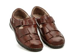 Bukat 272 hnědé pánské letní polobotky