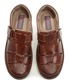 Bukat 272 hnědé pánské letní polobotky