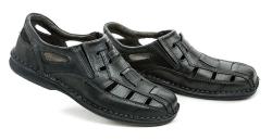 Bukat 276 tmavě šedé pánské letní polobotky