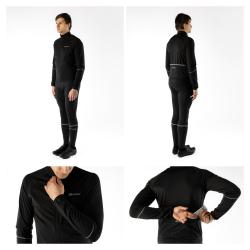 Force ARROW čierna softshellová cyklobunda