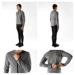 Force ARROW šedá pánská cyklistická bunda