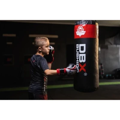 BUSHIDO Boxovací pytel DBX 80cm/30cm 15-20kg pro děti, červený (VÝPRODEJ)