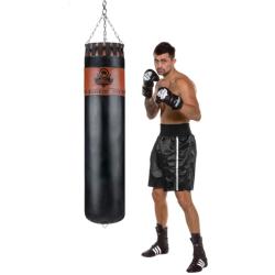 BUSHIDO Profesionální kožený boxovací pytel DBX Sovereign 160/45cm 60kg