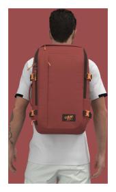 CabinZero Adv 32L Sangria red batoh