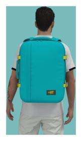 CabinZero Classic 44L Aqua lagoon batoh