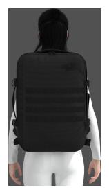 CabinZero Military 44L Absolute Black batoh