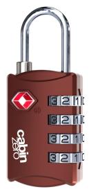 CabinZero TSA Travel Lock Sangria Red