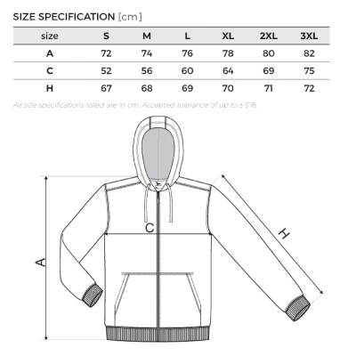 ČAG Sweatshirt Men navy pánská mikina se zipem