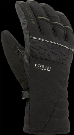 Cairn Cair Summit M C-TEX PRO pánské lyžařské rukavice, Black Khaki