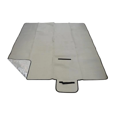 CALTER Pikniková deka Stady 170x150 cm alu fólie šedá