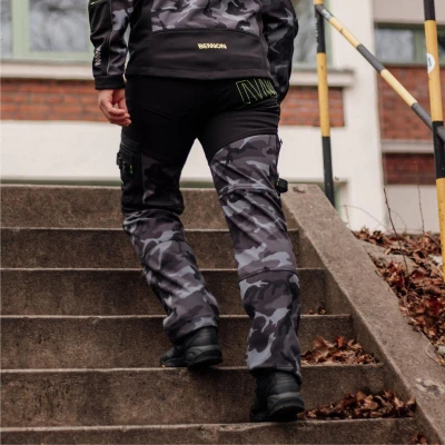 Bennon CAMOS Trousers black/grey