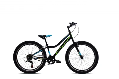 Capriolo Horské jízdní kolo DIAVOLO 400 24"/12" černo-zelená