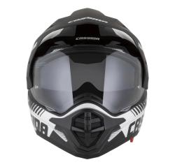 Cassida Enduro přilba Tour 2.0 Dual bílo-černá s černým matným kšiltem + sleva 300,- na příslušenství